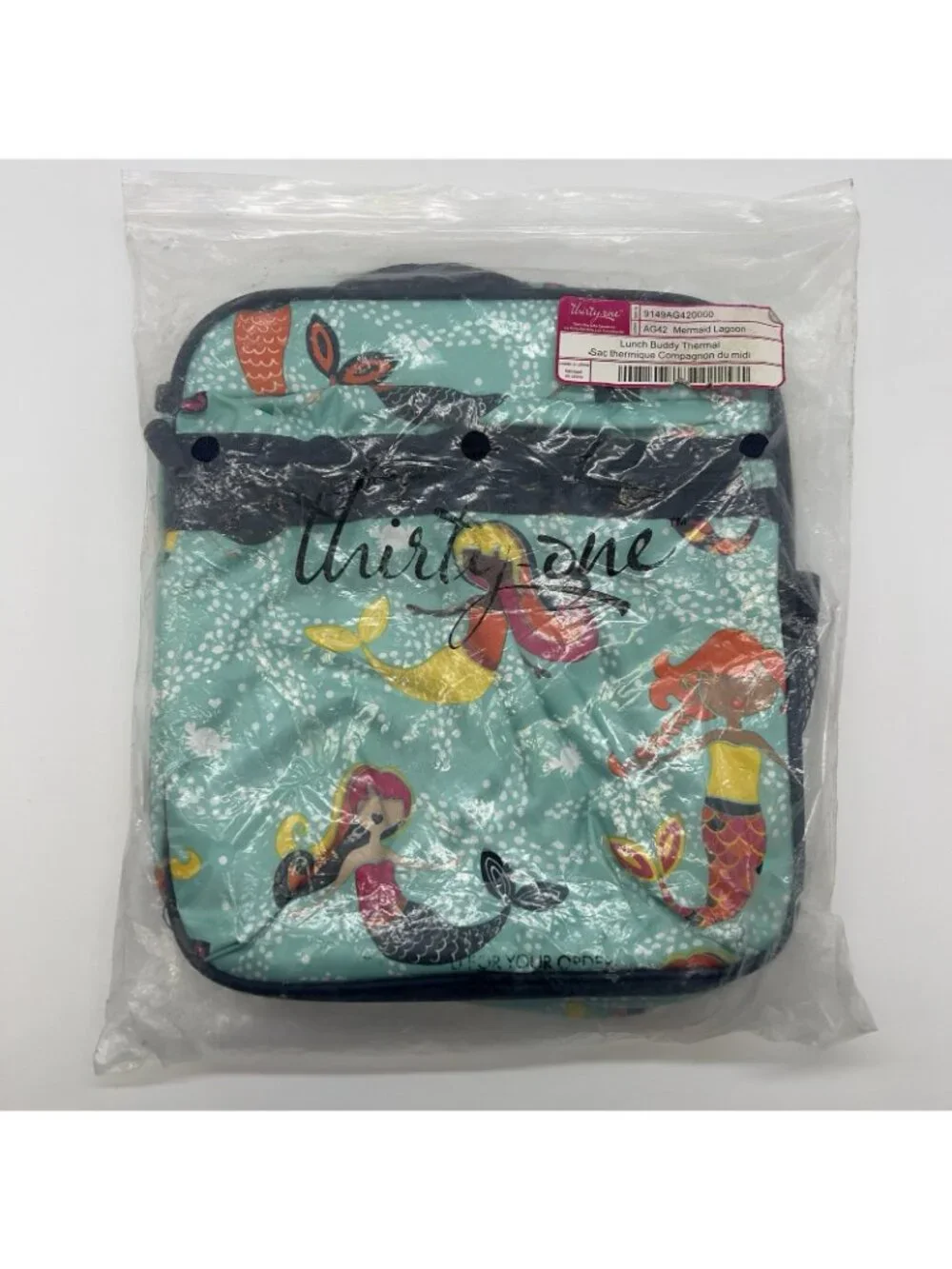 New Thirty One 31 Lunch Buddy Thermal Mermaid Lagoon Insulated Lunchbox Bag Teal